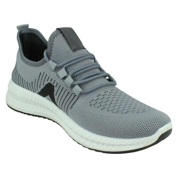 Reflex Mens Reflex Knitted Lace Up Trainers A2186