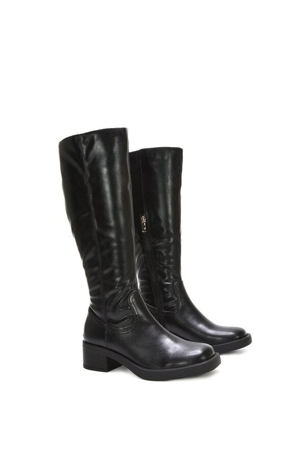 XY LONDON Knee High Equestrian Style Biker Riding Boots