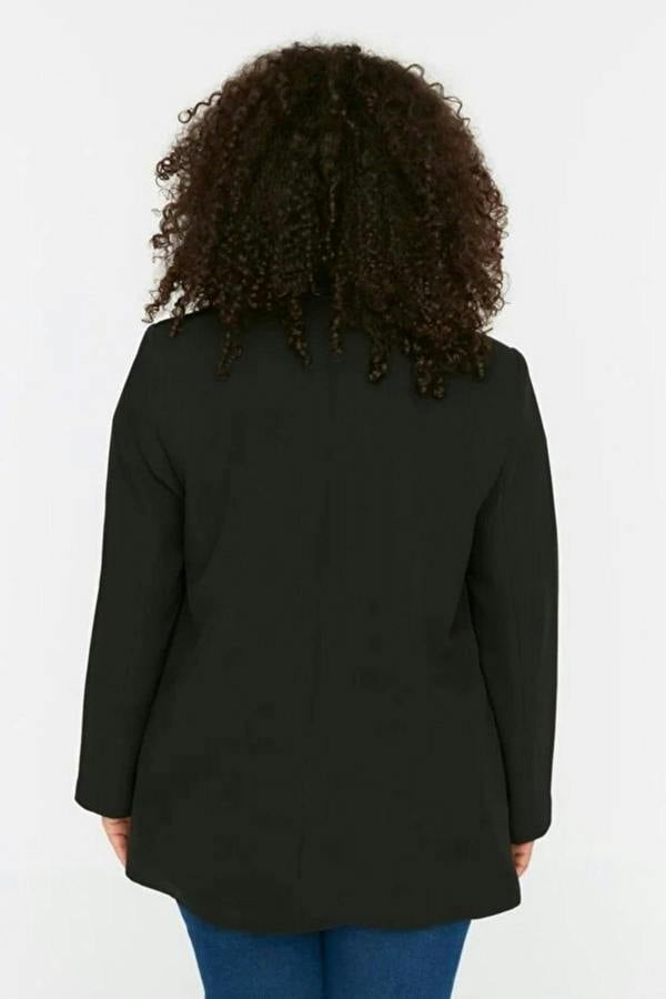 WOVCOR Plaid Lined Woven Plus Size Jacket