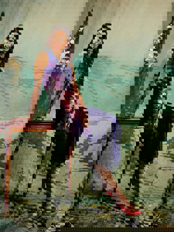 GWD Jessie Floral Printed Sleeveless Maxi Dress