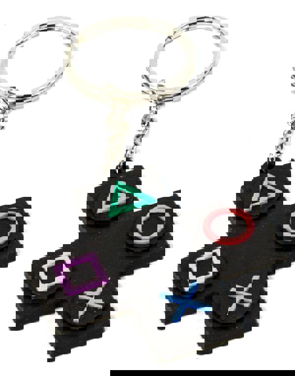 Vanilla Underground PlayStation Womens Black Controller Symbols Print Spout Water Bottle (One Size)