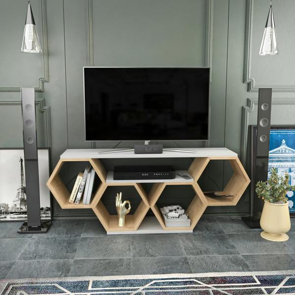 Decorotika Bal Modern Tv Stand TV Cabinet for TV's up to 55"