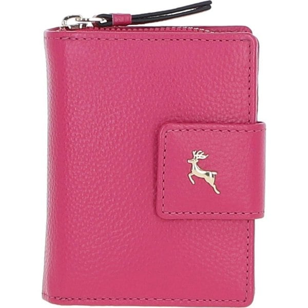 'Arte in Pelle' RFID Secure Wallet/Purse with Zip and Stud Closure: X-30