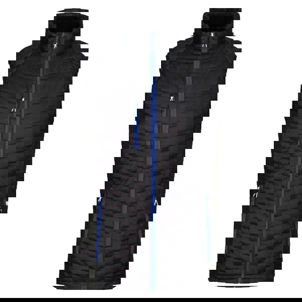 Regatta Mens Navigate Quilted Hybrid Gilet - Black/New Royal