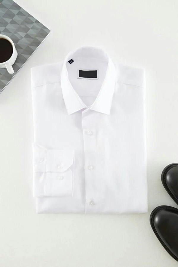 WOVCOR Slim Fit Easy Iron Smart Men’s Shirt