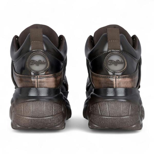 Buffalo Womens Vintage Brown Chunky Platform Fashion Trainers - 1339-14-VNTG