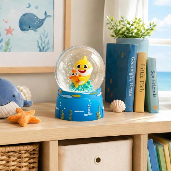 Widdop & Co Baby Shark Glass Snow Globe