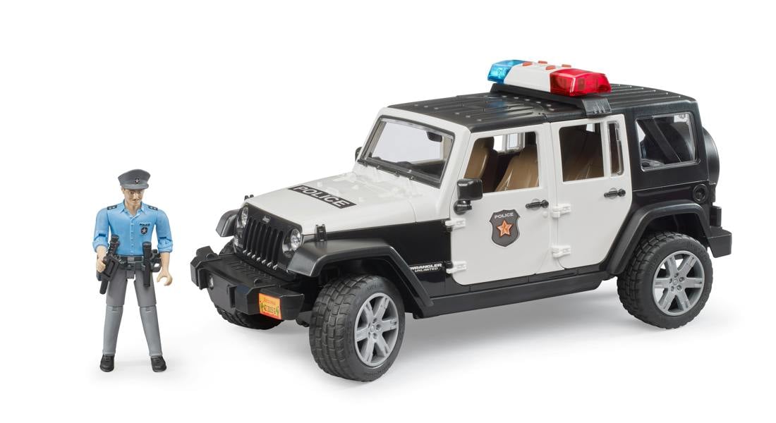 Bruder Jeep Wrangler Unlimited Rubicon Police with L S Module & Officer Emergency Response Playset