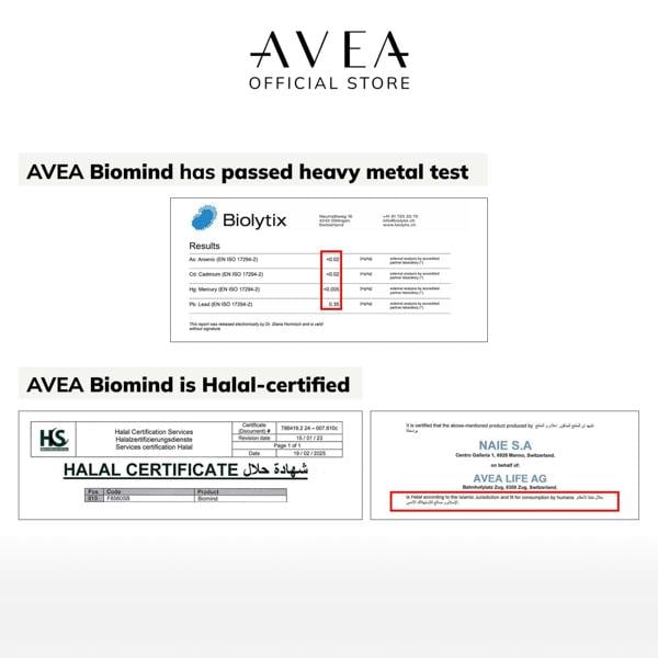 AVEA Biomind Probiotic & Brain Health Supplement (30 Capsules) - 30 Billion CFU - Vitamin B12, Panax Ginseng & Vitamin B6 - Brain Fog & Gut Health - Vegan