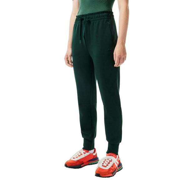 Lacoste Womens/Ladies Organic Cotton Jersey Sweatpants - Green - 
