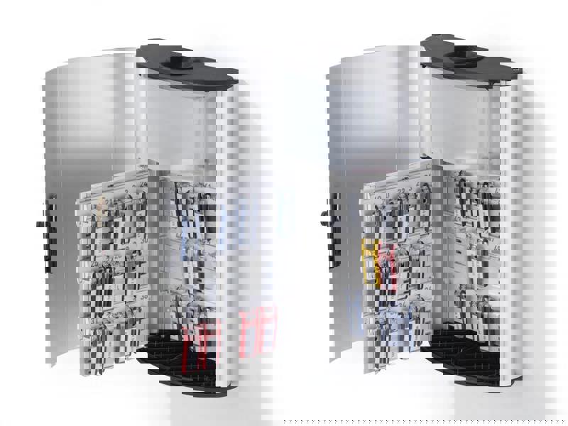 Durable Key Safe Plus Lock Box Drop Slot | Holds 54 Keys | Includes 6 Key Clips