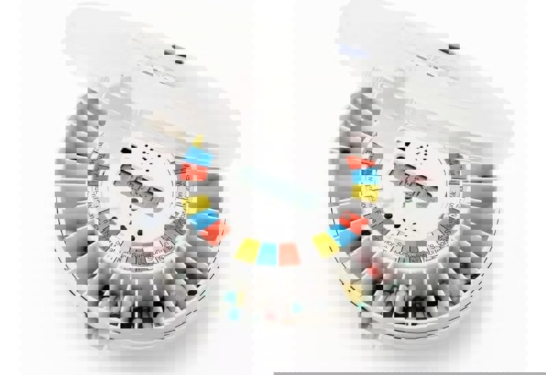 Pivotell® Clear Lid Advance Automatic Pill Dispenser with 24 Alarms - Enhanced Security & Advanced Technology Trusted by The NHS