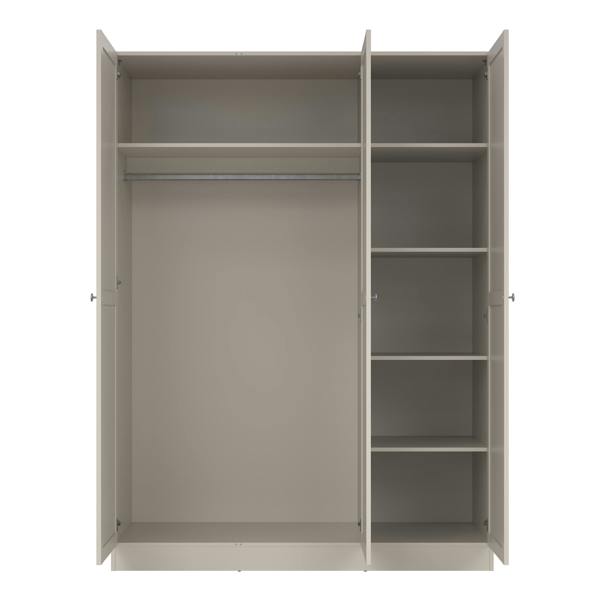 Furniture To Go Brande Wardrobe with 3 Frame Doors in Cashmere
