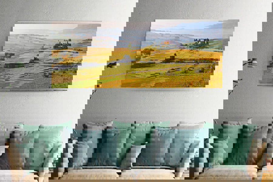 panoramic tuscany italy landscape wall art print