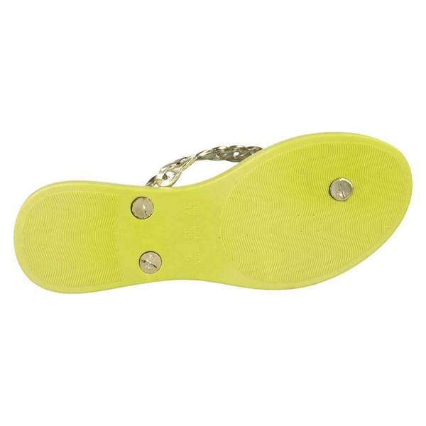 Savannah Ladies Savannah Toe Post Sandals With Upper Detailing