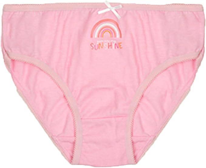 KAV Adorable Girls Printed Briefs - Comfortable Cotton Briefs Panties Knickers Underwear for Everyday Wear - Fun and Colorful Designs