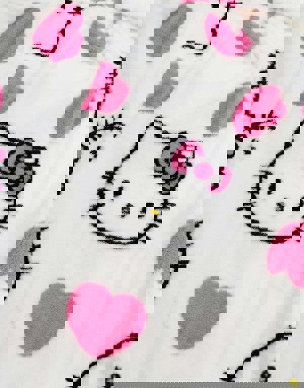 Hello Kitty Womens Multicoloured Character Hooded Bathrobe