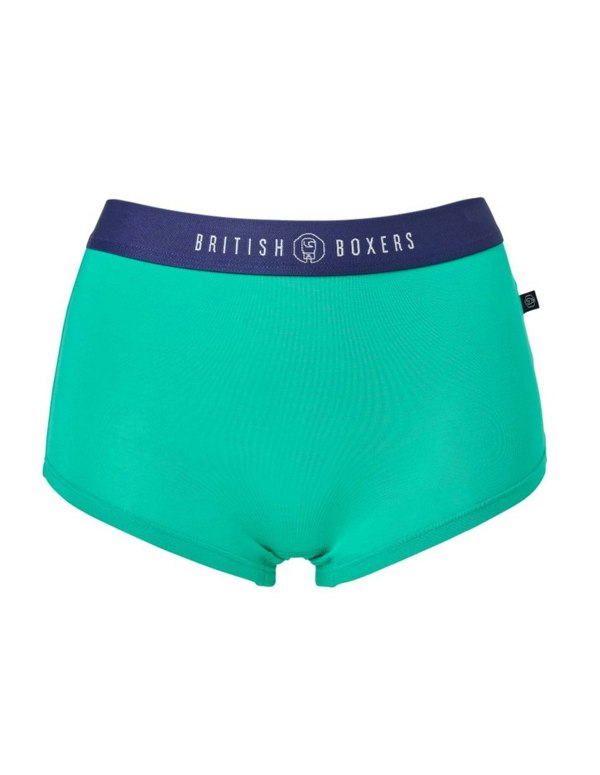 British Boxers Multipack! 4 Pairs of Women's Bamboo Hipster Boxer Briefs – Warm Spice