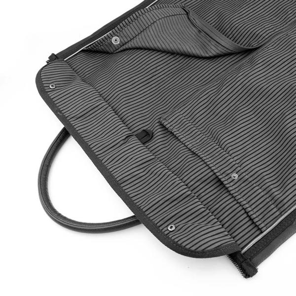 Monogrammed Leather Business Garment Bag - product in use