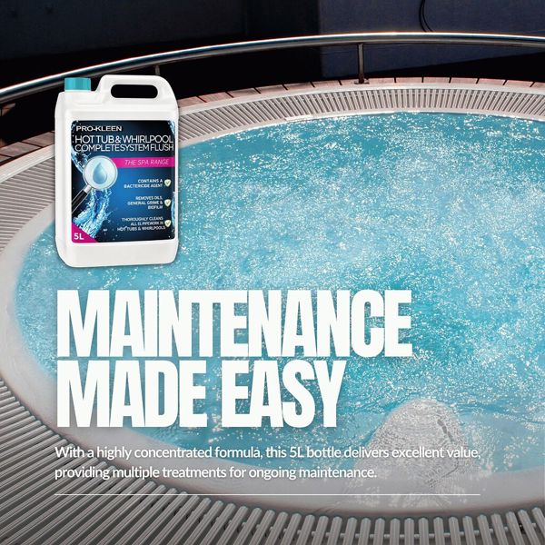 ProKleen 10L of Pro-Kleen Hot Tub & Whirlpool Complete System Flush Cleaner