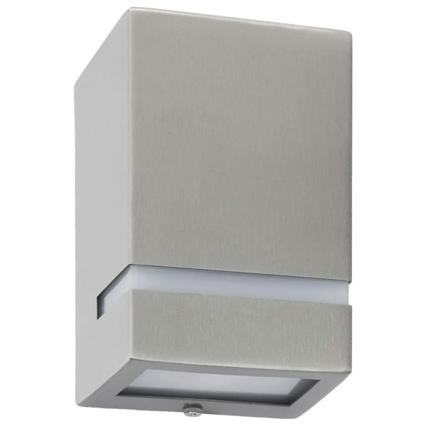 Berkfield Outdoor Wall Lights 2 pcs 35 W Silver Rectangular