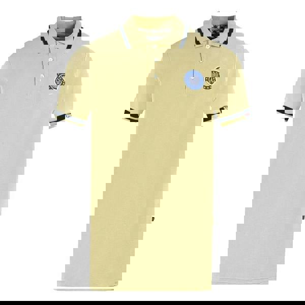 Aquascutum Unisex Adult London Embroidered Badge Polo Shirt - Beige - 