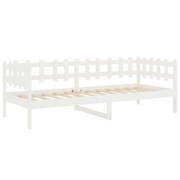 Berkfield Day Bed White 90x190 cm Solid Wood Pine