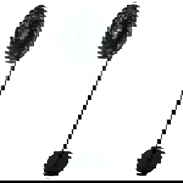 igenix 12 Inch Pedestal Fan, 7 Blades, 3 Speeds, Black