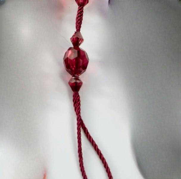 Luxury Living Voile Tab Top Curtain Pair with Crystal Tie Backs Sheer Window Panels