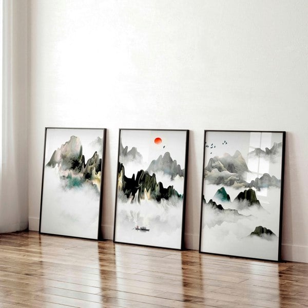 Office decor ideas for work | set of 3 wall art prints