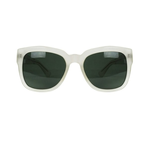 Dries Van Noten pale grey translucent sunglasses sunnies green lens DVN/84/11 