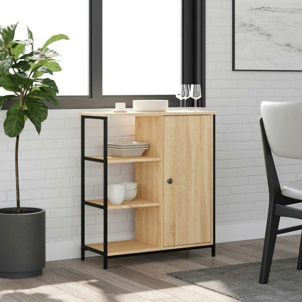 Berkfield Sideboard Sonoma Oak 70x30x80 cm Engineered Wood