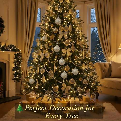 4cm Glittered Soft Foam Silver Christmas Baubles, 12 Pack Hanging Decorations image 6