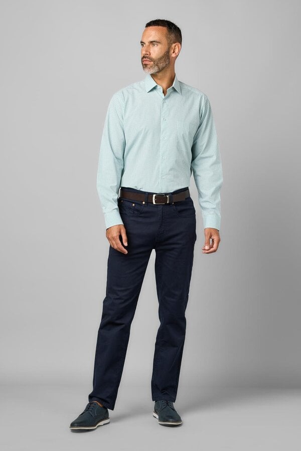 Apple Green Cotton Long Sleeve Shirt