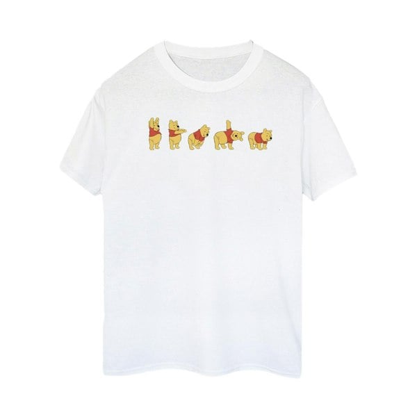 Disney Womens/Ladies Winnie The Pooh Stretching Cotton Boyfriend T-Shirt - White