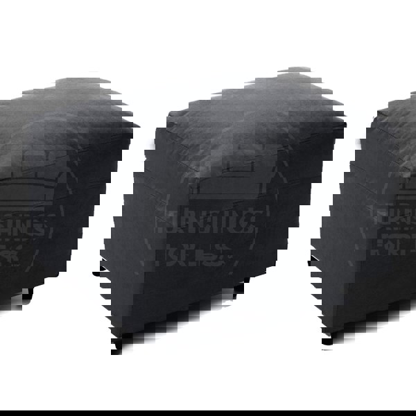 Furnishings For Less Casper Chenille Fabric Footstool