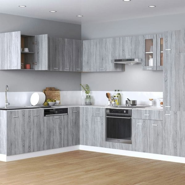 Berkfield Hanging Cabinet Grey Sonoma Engineered Wood