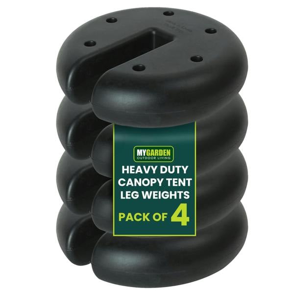 My Garden Outdoor Living My Garden Gazebo Weights Set of 4-Heavy Duty 2.3kg Each-Cement Filled Tent Leg Weight-Canopy Base Anchor for Gazebo & Parasol