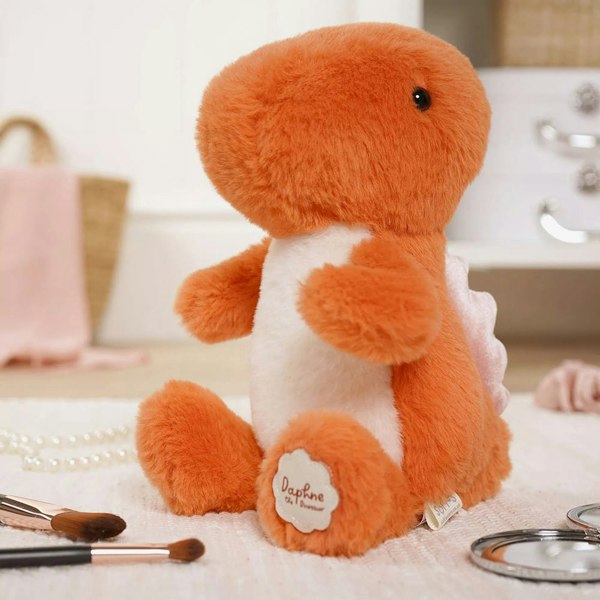 T. H. Baker Softies Daphne The Dinosaur Orange Soft Toy SOF130