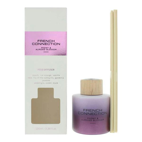 French Connection Metallic Collection Peony & Almond Blossom Reed Diffuser 100ml