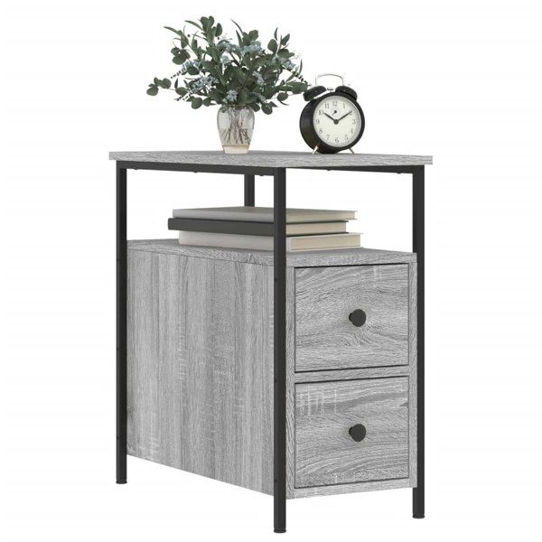 Berkfield Bedside Cabinets 2 pcs Grey Sonoma 30x60x60 cm Engineered Wood