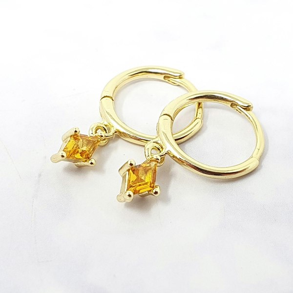 Citrine November Birthstone Earrings Gift Set For Her