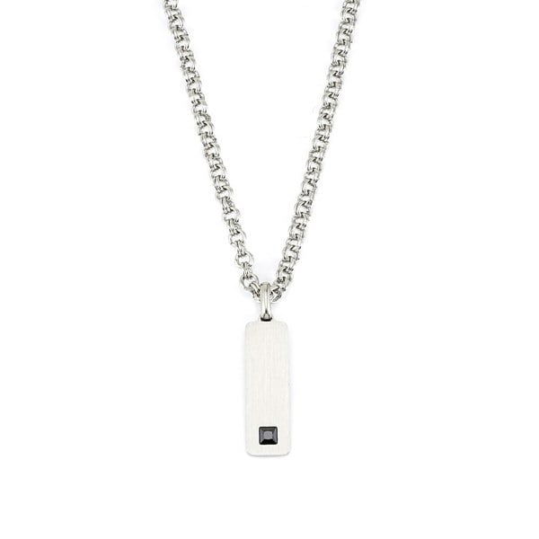 Say It With Men's Tag Pendant Chain - Stainless Steel