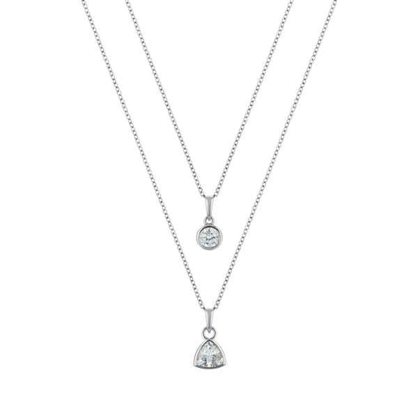 LaBante London Ethically & Sustainably Made Moissanite Infinity Sterling Silver Necklace