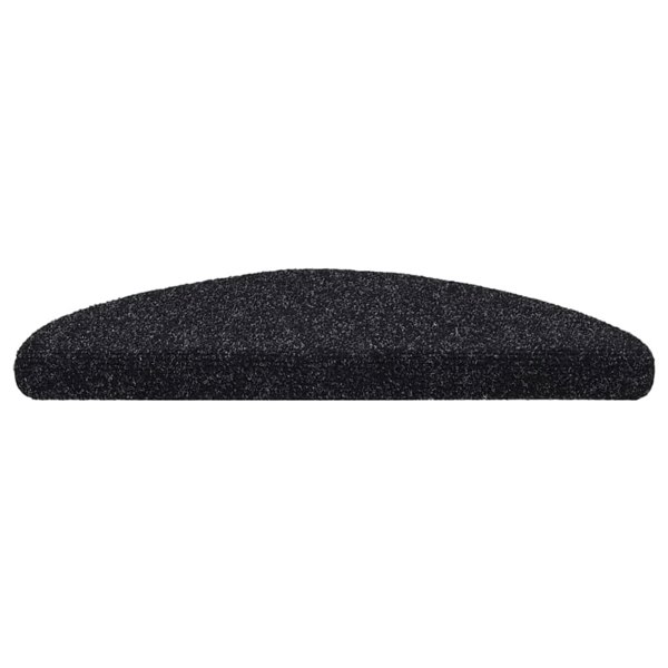 Berkfield Self-adhesive Stair Mats 10 pcs Black 56x17x3 cm Needle Punch