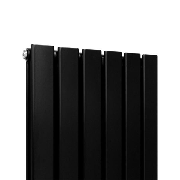 Designer Flat Panel Radiator - Matt Black (1800mm x 420mm)