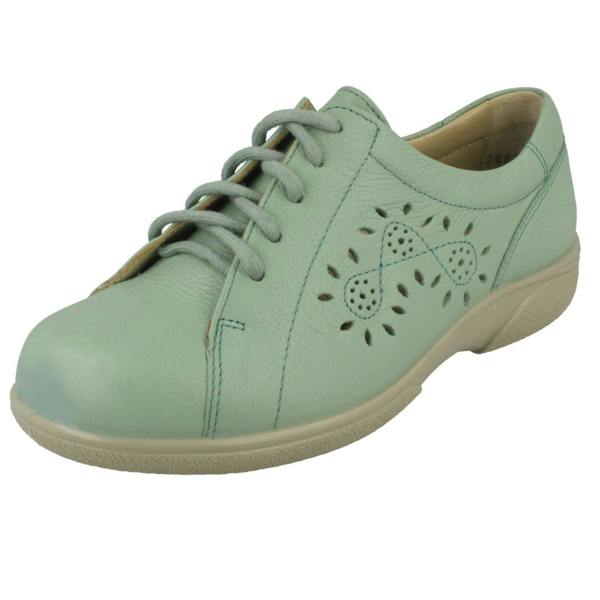 DB Shoes Ladies Easy B Lace Up Trainers With Flower Detailing Carmen