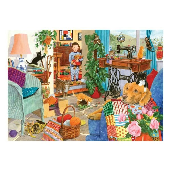 The House of Puzzles Kitten Chaos 1000 Piece Jigsaw Puzzle