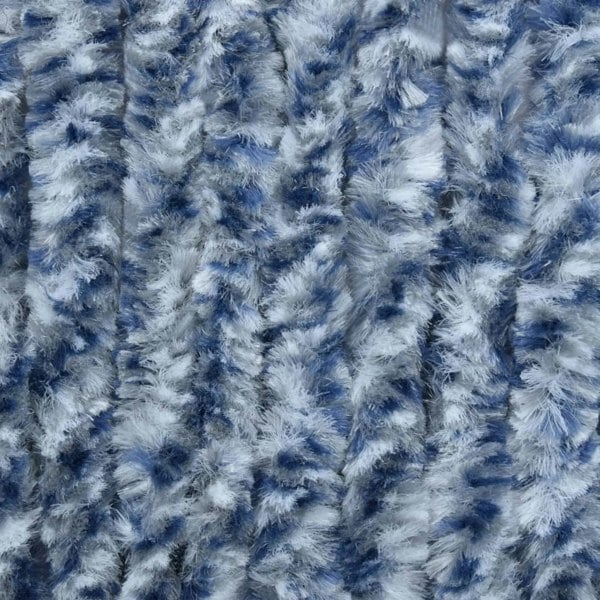 Berkfield Insect Curtain Blue and White 90x200 cm Chenille