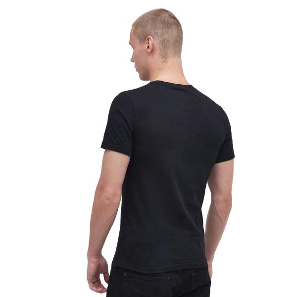 Barbour International Small Logo T-Shirt Black/Yellow